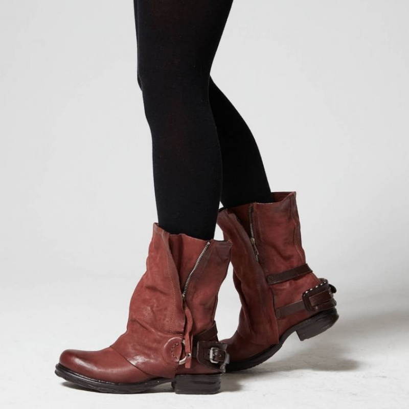 A.S.98 Saintec 259214 Ankle boots Dame Rød | NO-JGWYTU372