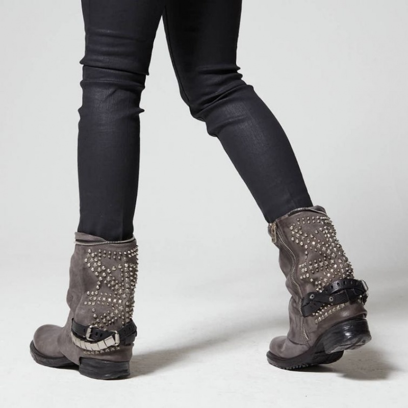 A.S.98 Saintec 259216 Ankle boots Dame Grå | NO-XMUNCT234