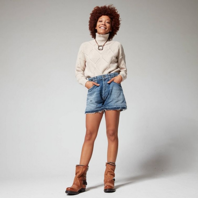 A.S.98 Saintec 259216 Ankle boots Dame Khaki | NO-JUGXIH659