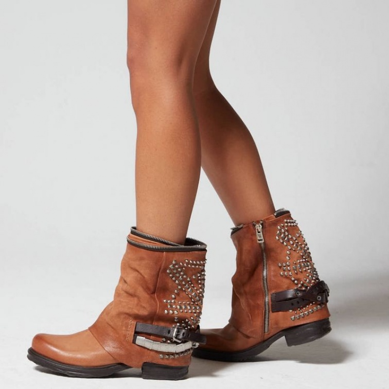 A.S.98 Saintec 259216 Ankle boots Dame Khaki | NO-JUGXIH659