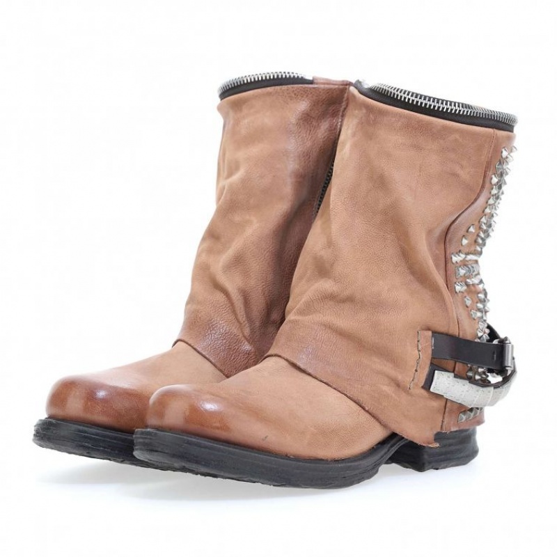 A.S.98 Saintec 259216 Ankle boots Dame Khaki | NO-JUGXIH659