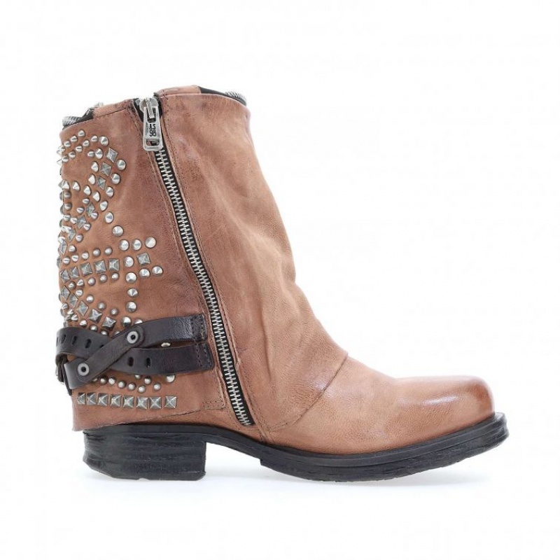 A.S.98 Saintec 259216 Ankle boots Dame Khaki | NO-JUGXIH659