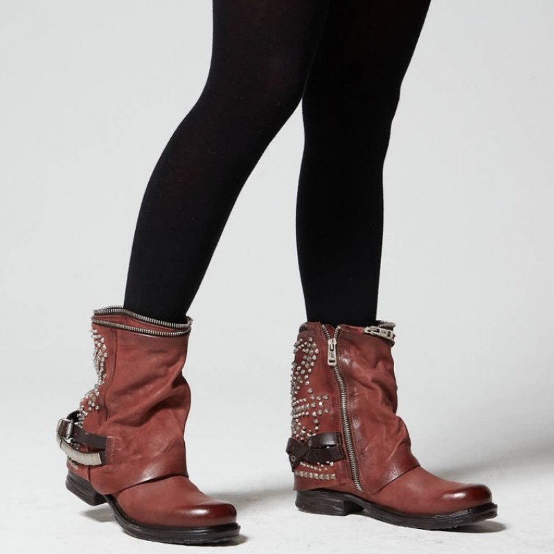 A.S.98 Saintec 259216 Ankle boots Dame Rød | NO-BXVDCL984