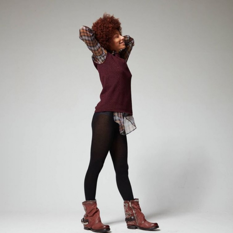 A.S.98 Saintec 259216 Ankle boots Dame Rød | NO-BXVDCL984