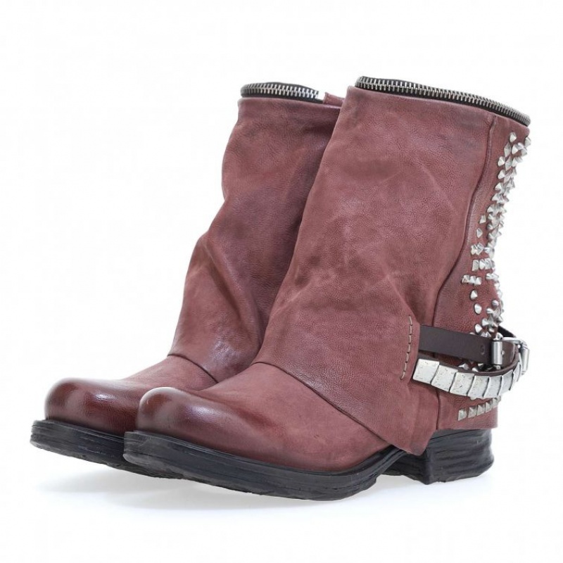 A.S.98 Saintec 259216 Ankle boots Dame Rød | NO-BXVDCL984
