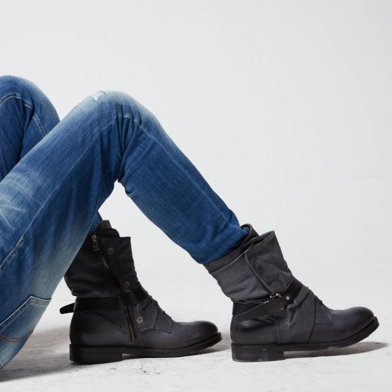 A.S.98 Samurai 347226 Ankle boots Herre Marineblå | NO-VHKMZT895