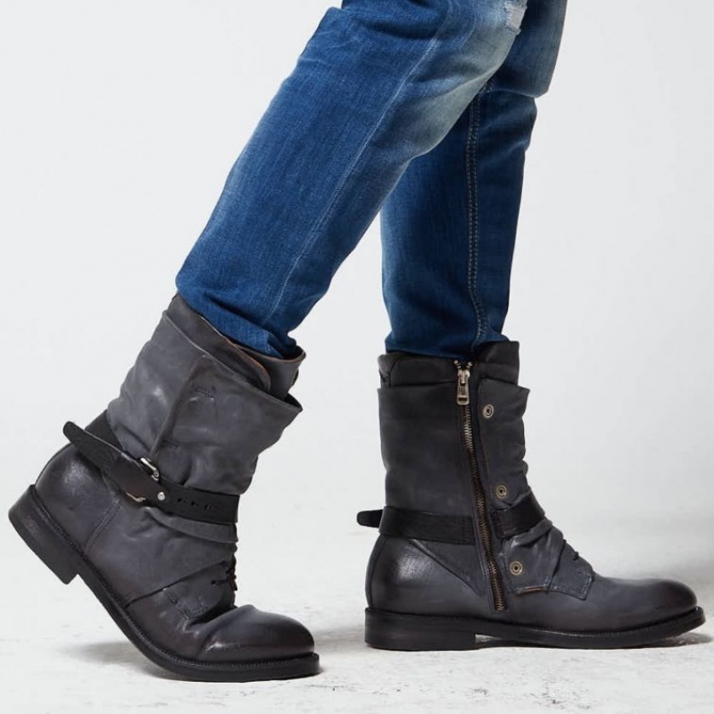 A.S.98 Samurai 347226 Ankle boots Herre Marineblå | NO-VHKMZT895