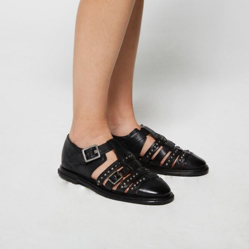 A.S.98 Tacita flat shoes Dame Svarte | NO-XURCPD528