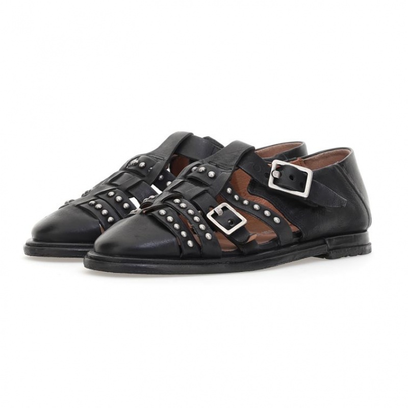 A.S.98 Tacita flat shoes Dame Svarte | NO-XURCPD528
