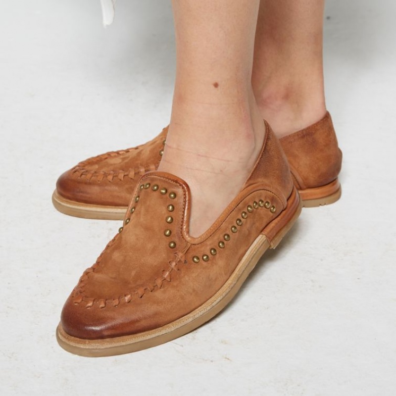 A.S.98 Tami flat shoes Dame Khaki | NO-BFCJSM172