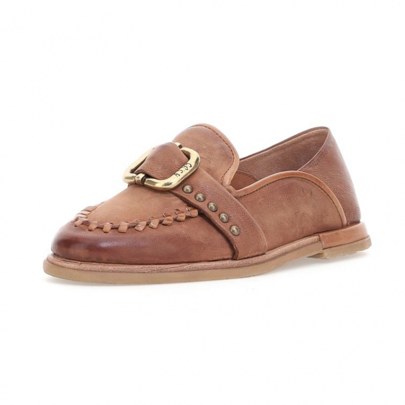 A.S.98 Tamika flat shoes Dame Khaki | NO-QCJZBS641