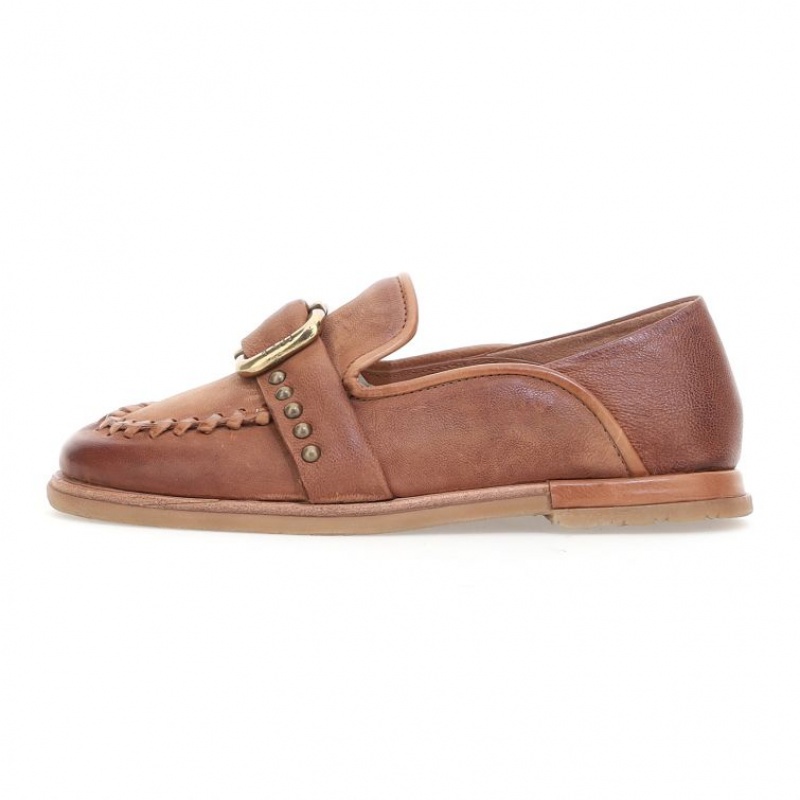 A.S.98 Tamika flat shoes Dame Khaki | NO-QCJZBS641