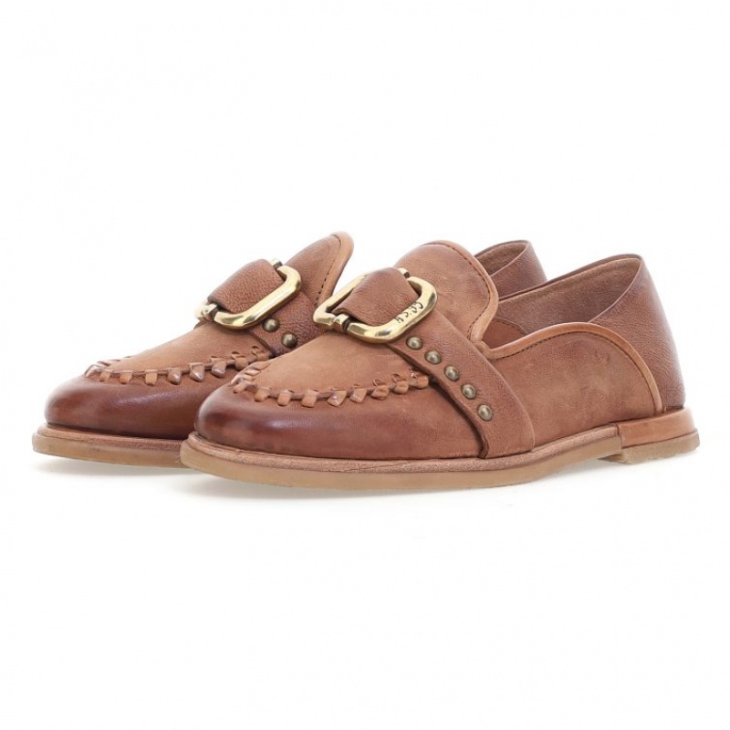 A.S.98 Tamika flat shoes Dame Khaki | NO-QCJZBS641