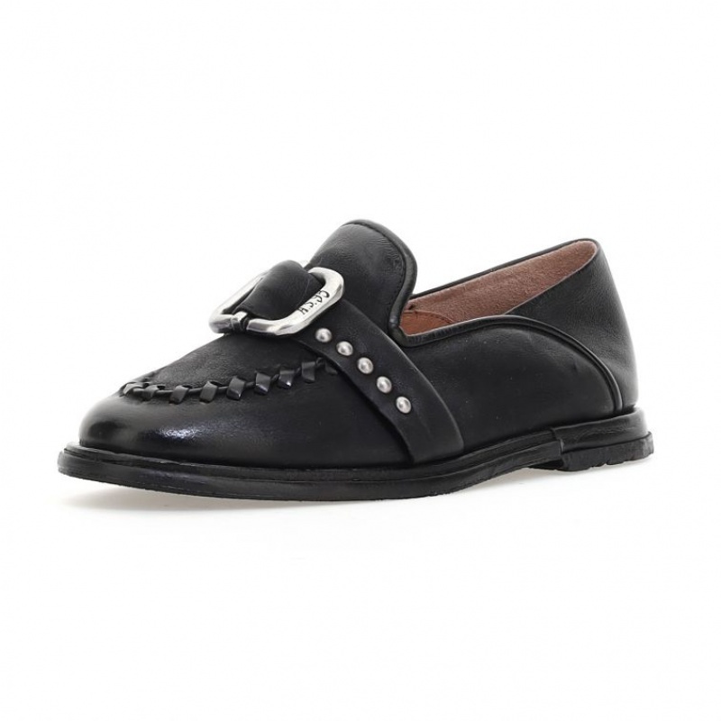 A.S.98 Tamika flat shoes Dame Svarte | NO-AHLGQS590