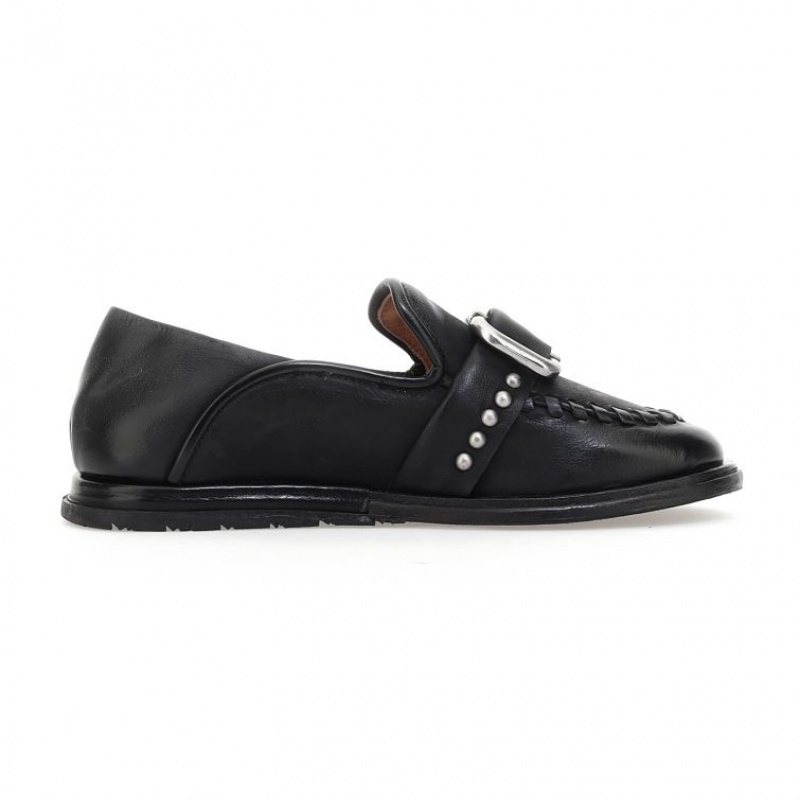 A.S.98 Tamika flat shoes Dame Svarte | NO-AHLGQS590