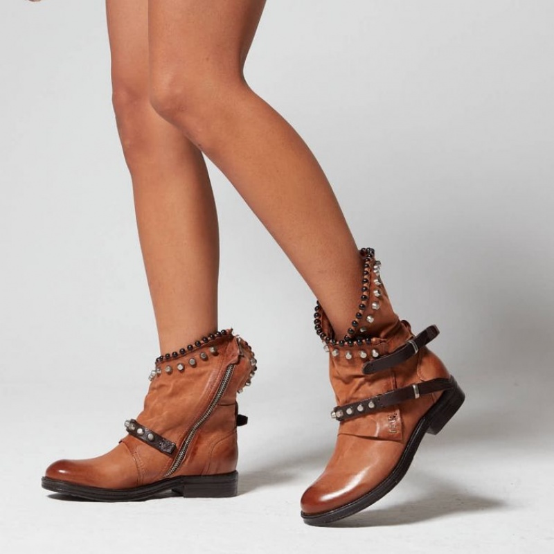 A.S.98 Verti 207239 Ankle boots Dame Khaki | NO-YTLIOV927