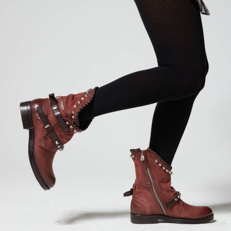 A.S.98 Verti 207239 Ankle boots Dame Rød | NO-GOHBSD453