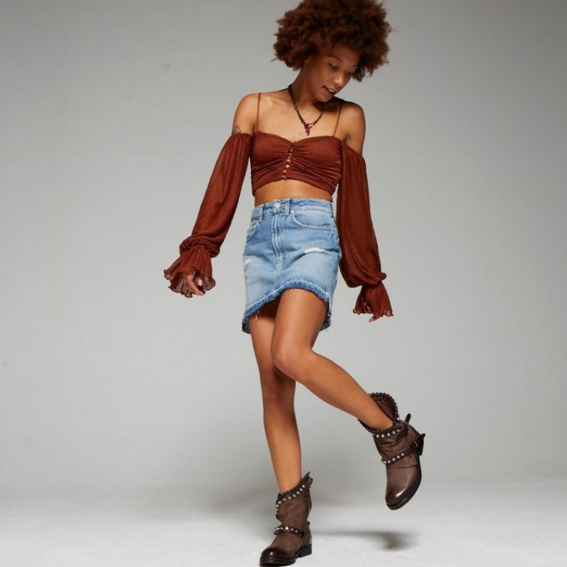 A.S.98 Verti 207239 Ankle boots Dame Sjokolade | NO-WNXUIT463