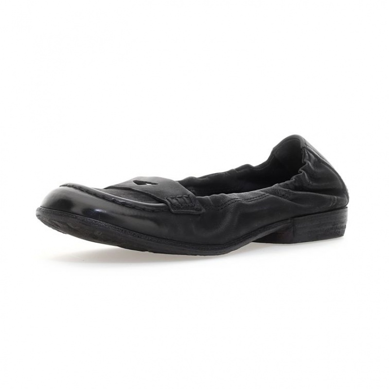 A.S.98 Zavia flat shoes Dame Svarte | NO-GYPHIQ826