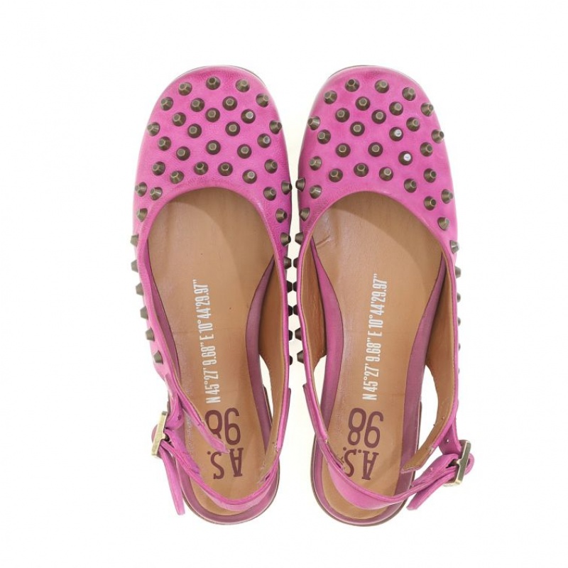 A.S.98 Zola flat shoes Dame Fuchsia | NO-QYFHJC519