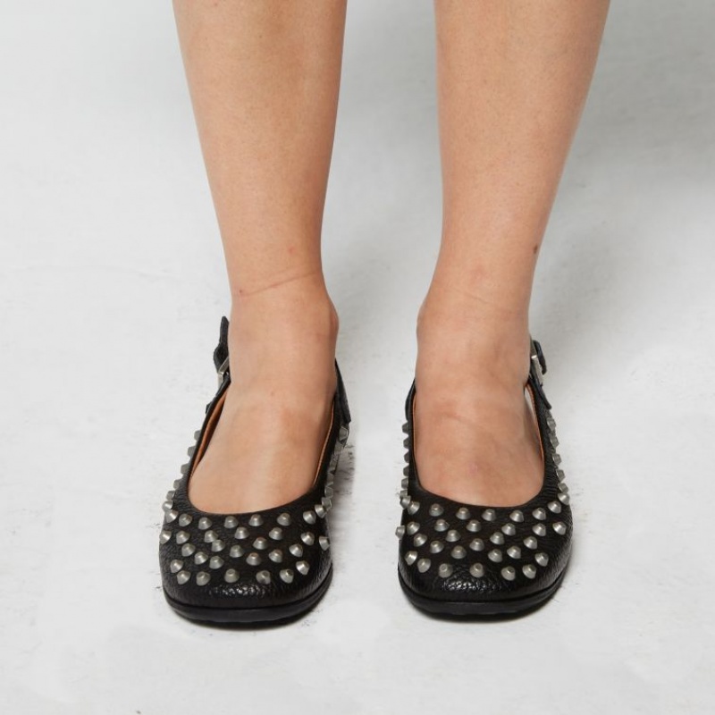 A.S.98 Zola flat shoes Dame Svarte | NO-ASXOTF792