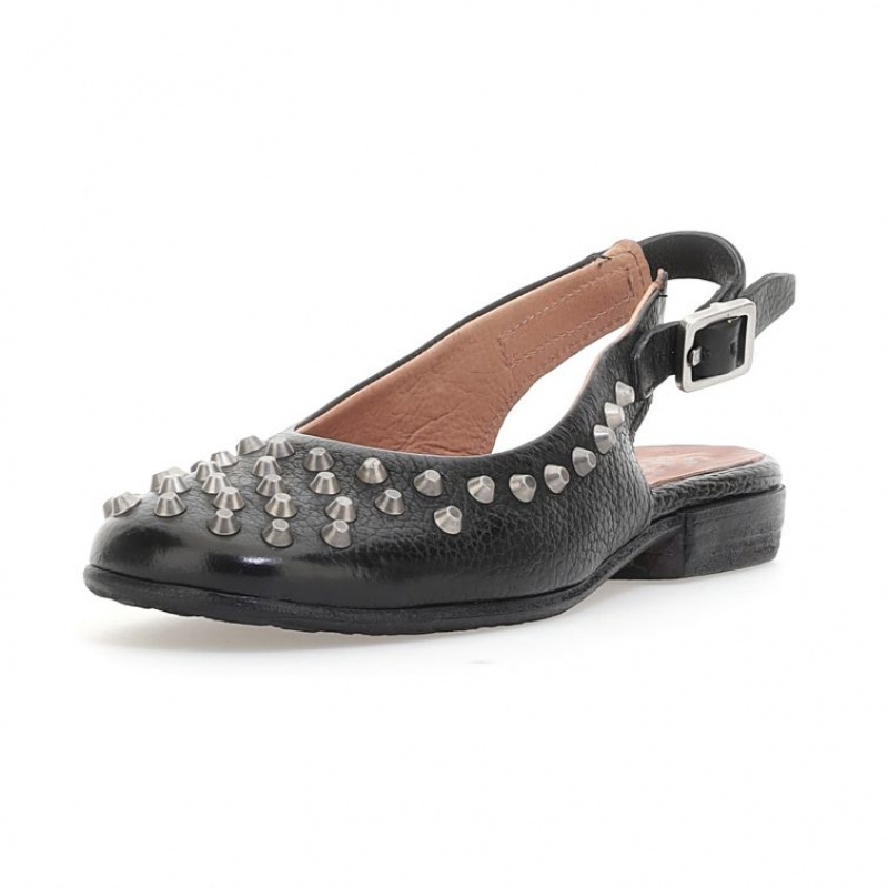 A.S.98 Zola flat shoes Dame Svarte | NO-ASXOTF792