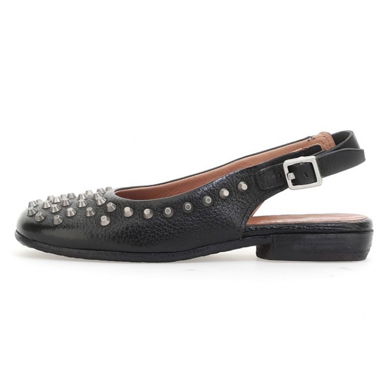 A.S.98 Zola flat shoes Dame Svarte | NO-ASXOTF792
