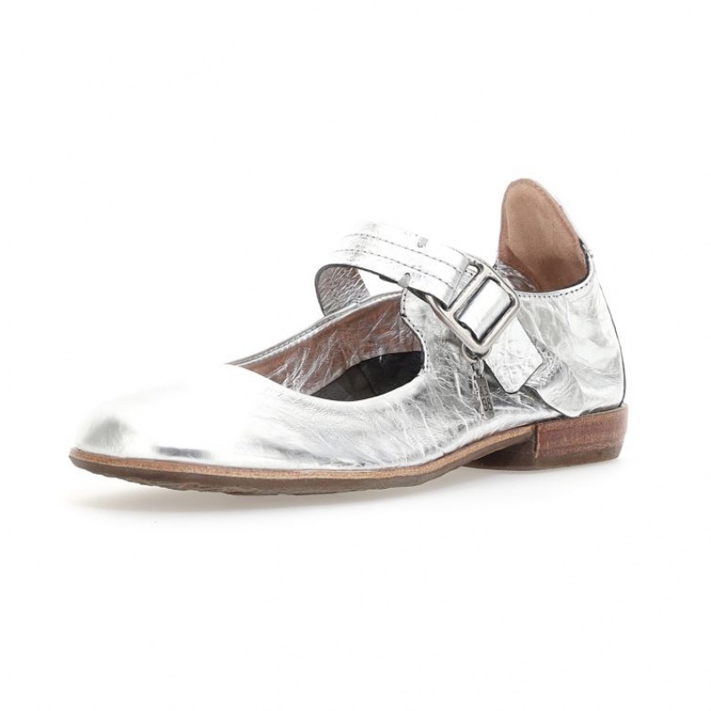 A.S.98 Zowie flat shoes Dame Sølv | NO-RYLXGO375