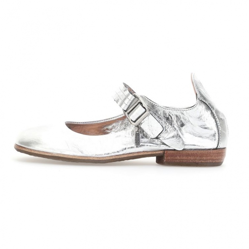 A.S.98 Zowie flat shoes Dame Sølv | NO-RYLXGO375