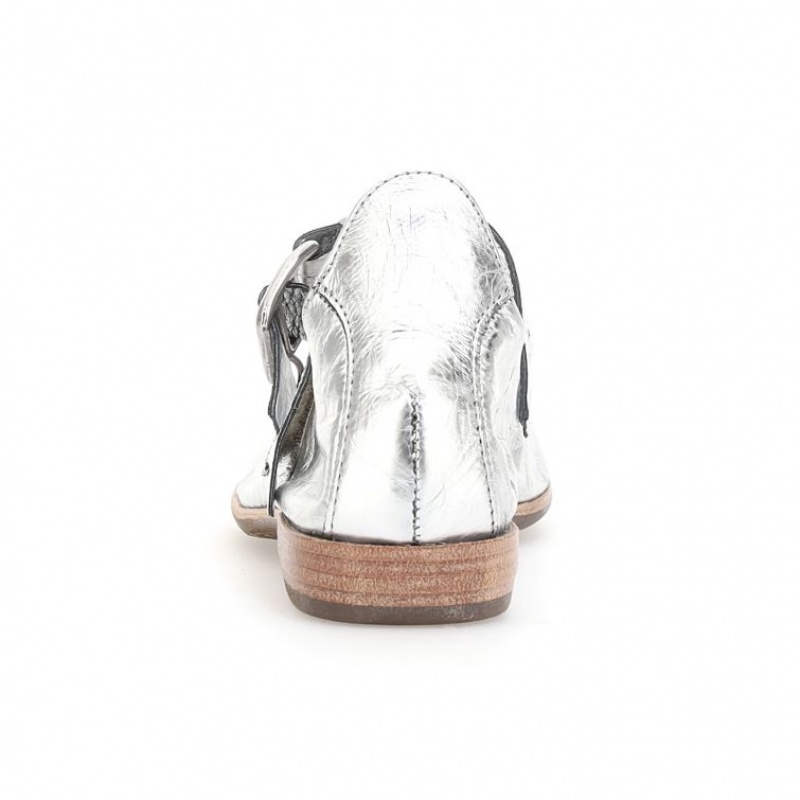 A.S.98 Zowie flat shoes Dame Sølv | NO-RYLXGO375