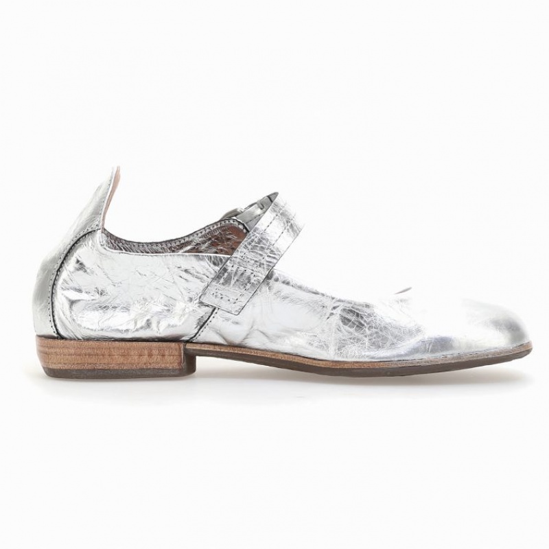 A.S.98 Zowie flat shoes Dame Sølv | NO-RYLXGO375