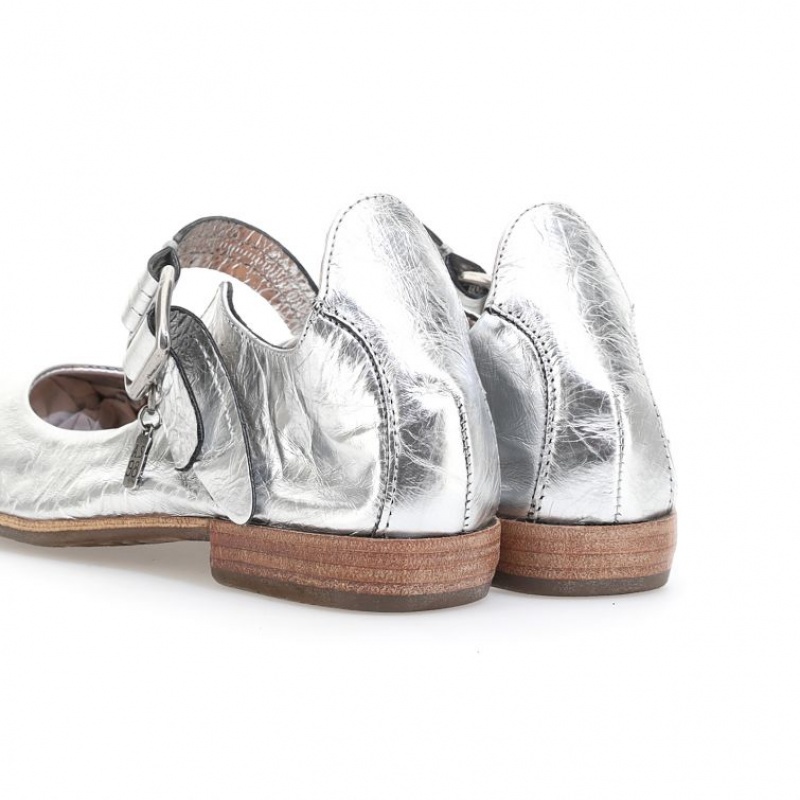 A.S.98 Zowie flat shoes Dame Sølv | NO-RYLXGO375