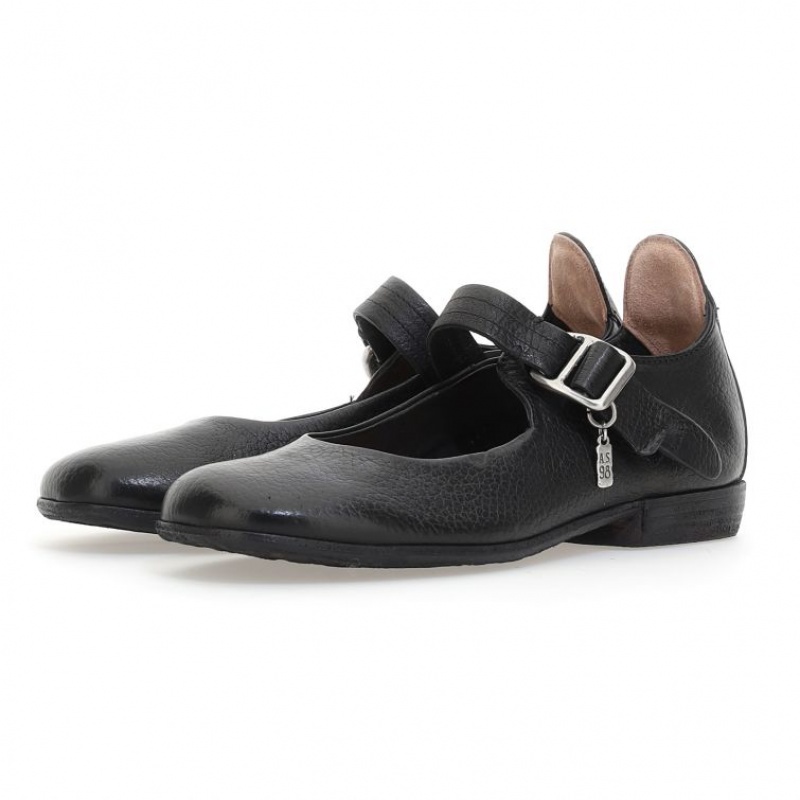 A.S.98 Zowie flat shoes Dame Svarte | NO-YNJICG713