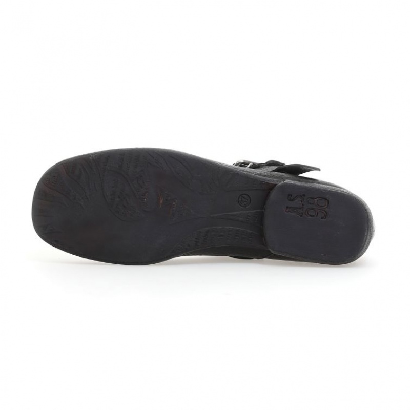 A.S.98 Zowie flat shoes Dame Svarte | NO-YNJICG713