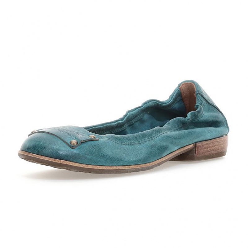 A.S.98 Zula flat shoes Dame Grønn | NO-WQMAHB087
