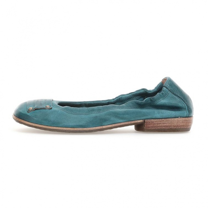 A.S.98 Zula flat shoes Dame Grønn | NO-WQMAHB087