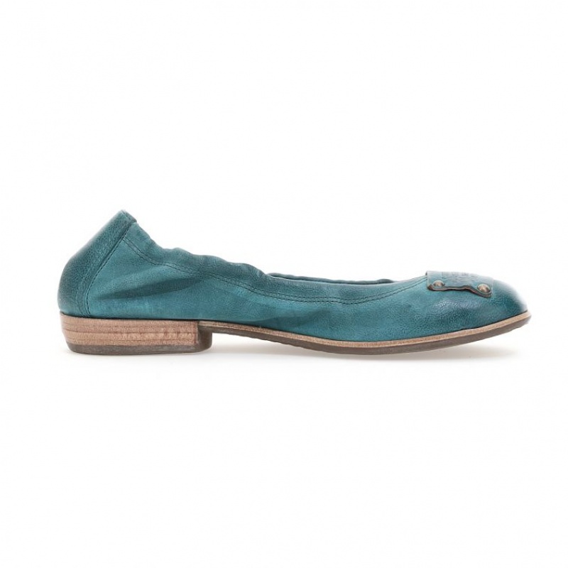 A.S.98 Zula flat shoes Dame Grønn | NO-WQMAHB087
