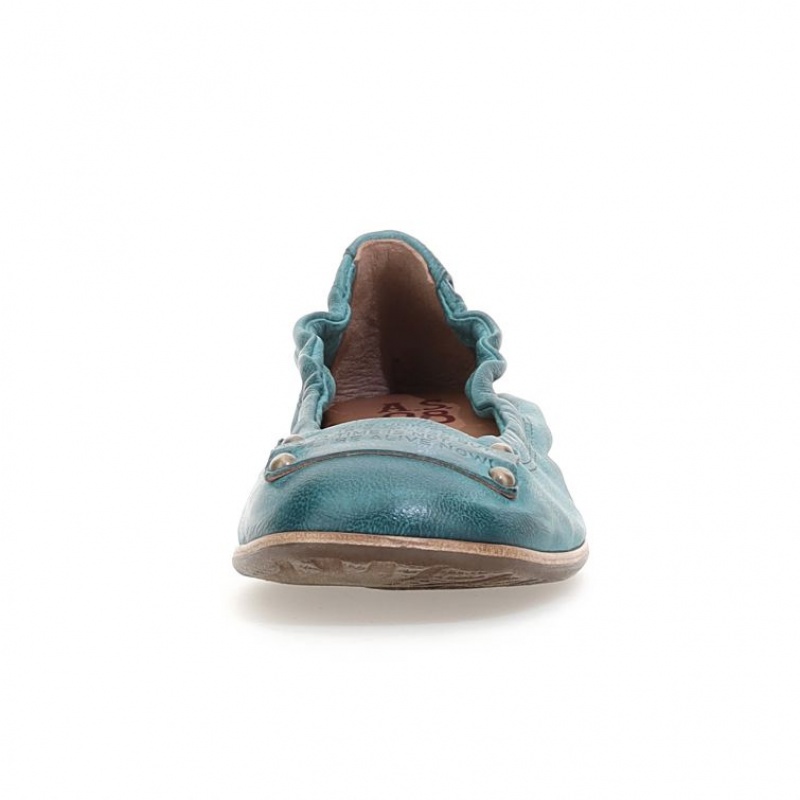 A.S.98 Zula flat shoes Dame Grønn | NO-WQMAHB087