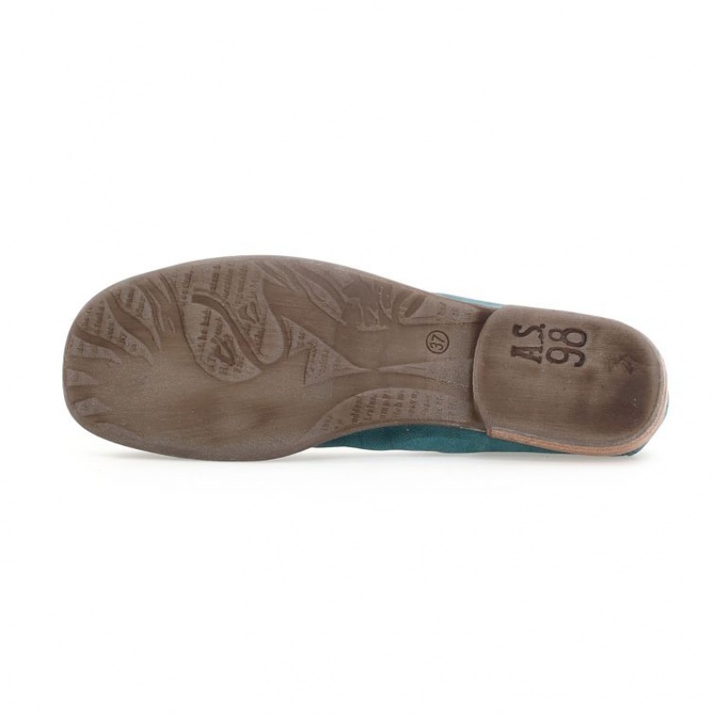 A.S.98 Zula flat shoes Dame Grønn | NO-WQMAHB087