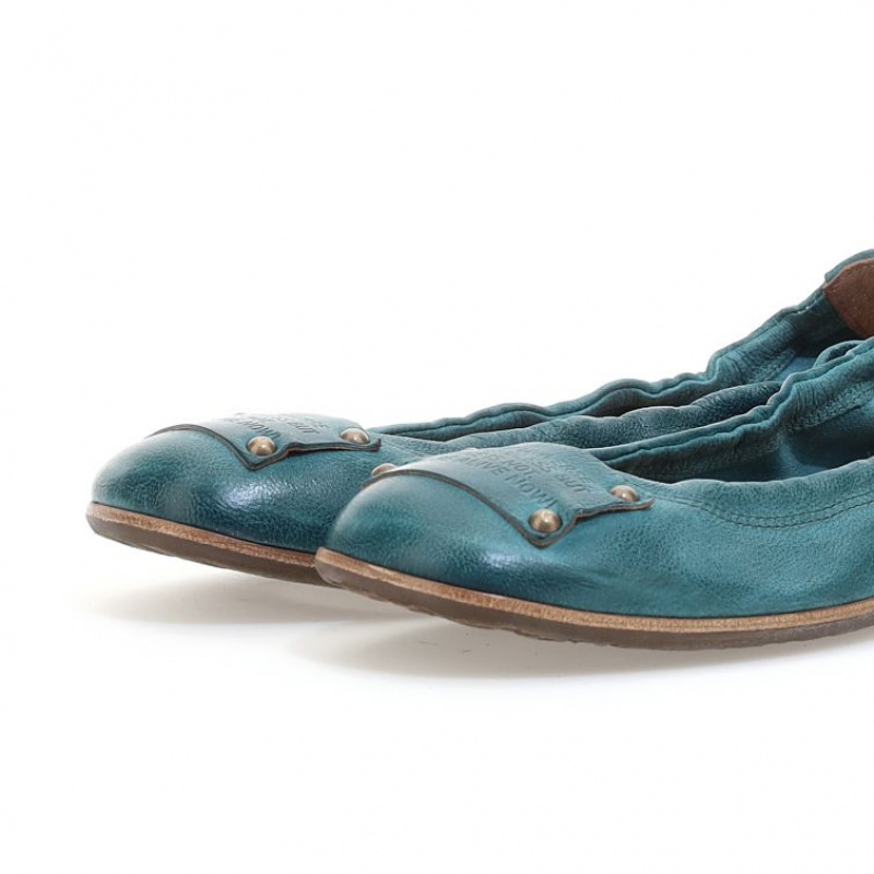 A.S.98 Zula flat shoes Dame Grønn | NO-WQMAHB087
