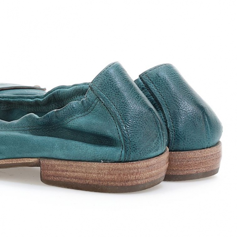 A.S.98 Zula flat shoes Dame Grønn | NO-WQMAHB087