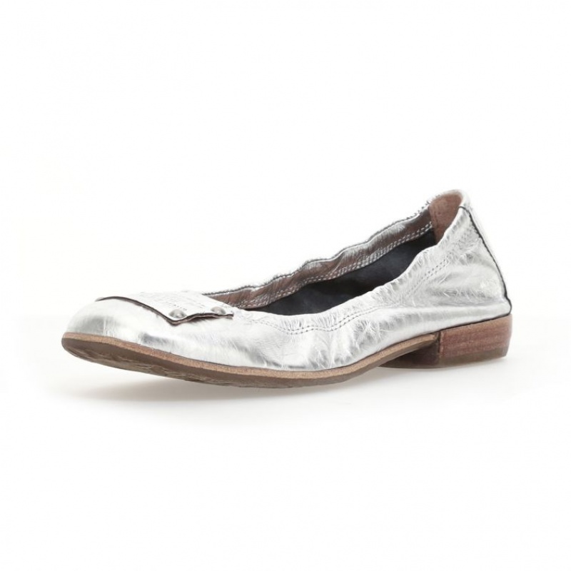 A.S.98 Zula flat shoes Dame Sølv | NO-JMAEQN524
