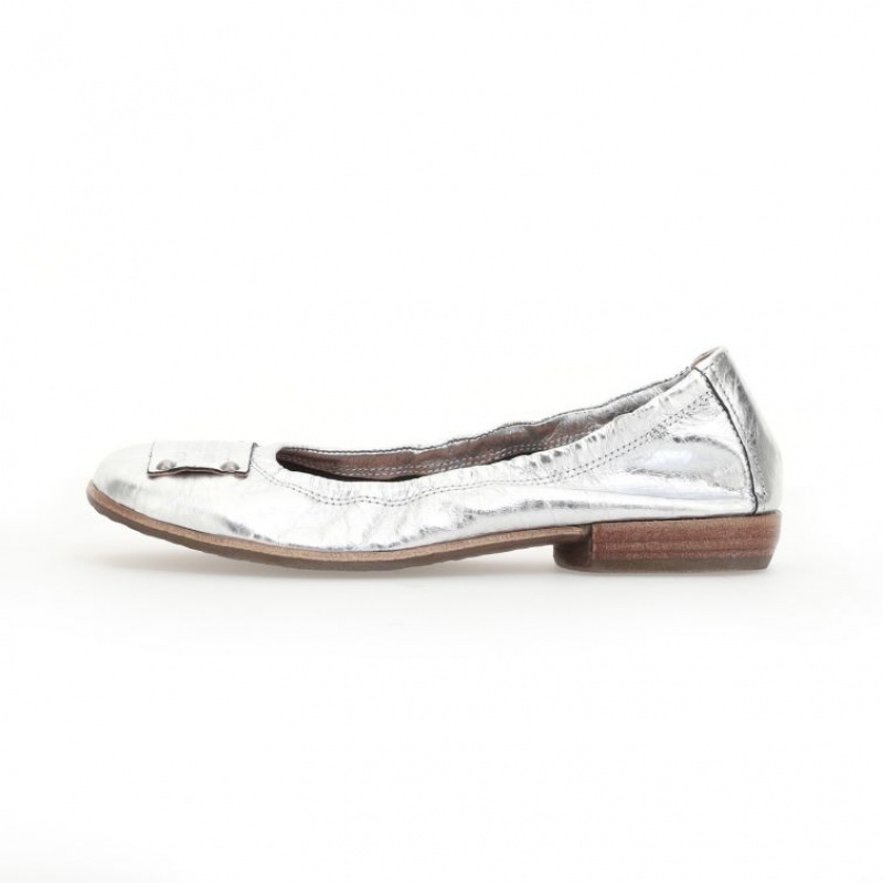 A.S.98 Zula flat shoes Dame Sølv | NO-JMAEQN524