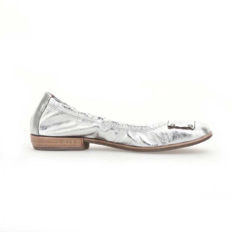 A.S.98 Zula flat shoes Dame Sølv | NO-JMAEQN524